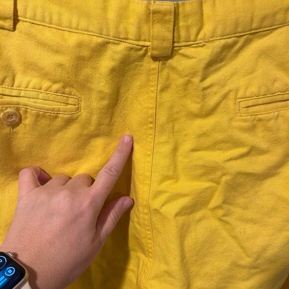 Golf Knickers Golf Pants Yellow Green Mens 36 - Picture 4 of 6